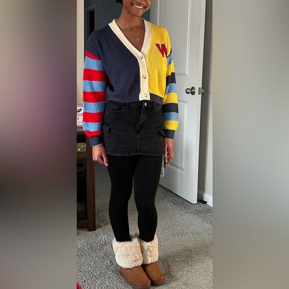 ✨Colorful Striped Women's Cardigan Sweater - Picture 6 of 7